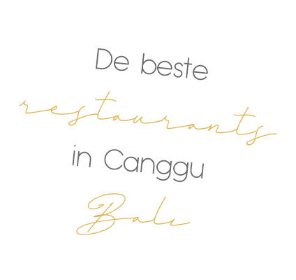 Blog beste restaurants in Bali